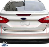 Ford Focus 3 SEDAN  Krom Bagaj Alt Çıtası 2011 Üzeri PASLANMAZ ÇELİK thumbnail 2