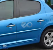 Peugeot 208 Krom Kapı Kolu 4 Kapı 2012 Üzeri P. Çelik thumbnail 2