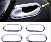 Dacia Sandero Krom Iç Kapı Kolu Çerçevesi 2006-2011 Paslanmaz Çelik thumbnail 1