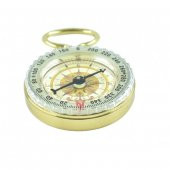 Zarif Yuvarlak Pirinç Pusula,fosforlu - 1