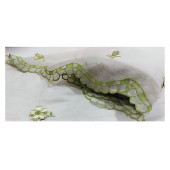 Taç tül keten perde-Mutfak perdesi - 4