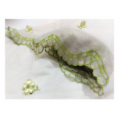 Taç tül keten perde-Mutfak perdesi - 5