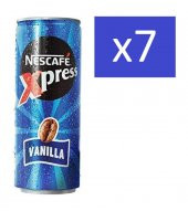 Nescafe Xpress Vanilla / Vanilya Original Soğuk Kahve - 250 ml x 7 adet - 1