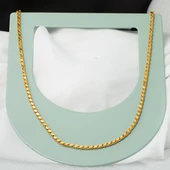 Halep Pullu Altın Zincir - 55 cm - 6