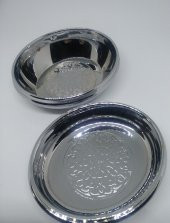 Camomile 4lü Broş Ayna Fırça Pudralık Seti Mat Beyaz 301 - 9