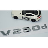 DK Tuning V 250d Bagaj Krom ABS 3M 3D Yazı Logo Benz İle Uyumlu - 3