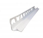10 Mm Fayans Seramik Pvc İç Köşe Çıtası Beyaz - 1