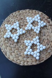 3 Adet Soft Beyaz Forforlu Çocuk Odası Yıldız Süs - 1