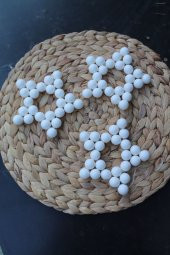 3 Adet Soft Beyaz Forforlu Çocuk Odası Yıldız Süs - 2