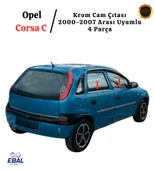Opel Corsa C Krom Cam Çıtası 4 Parça 2000-2007 P. Çelik thumbnail 2