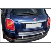 Fiat 500X Krom Arka Tampon Üstü Koruma P.ÇELİK 2014 üzeri - 1