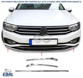 VW Passat 3C B8,5 Krom Ön Tampon Alt Çıta 3 prç. 2019 P.ÇELİK thumbnail 1