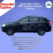 Chevrolet Captiva Krom Cam Çıtası 6 Parça 2007 Üzeri P. Çelik thumbnail 1