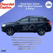 Chevrolet Captiva Krom Cam Çıtası 6 Parça 2007 Üzeri P. Çelik thumbnail 2