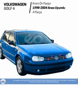 Vw Golf 4 Krom Ön Panjur 4 Parça 1998-2004 P. Çelik thumbnail 3