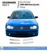 Vw Golf 4 Krom Ön Panjur 4 Parça 1998-2004 P. Çelik thumbnail 2