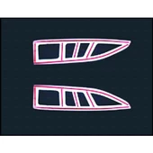 Peugeot Partner Tepee krom Stop Çerçevesi 2 Pcs  2008-2012 Arası thumbnail 4