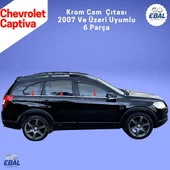 Chevrolet Captiva Krom Cam Çıtası 6 Parça 2007 Üzeri P. Çelik thumbnail 4