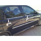 Opel Corsa C Krom Kapı Kolu+Çerçeve 4 Kapı 8 prç 2000-2007 P. Çelik thumbnail 1