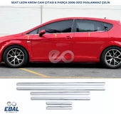 Seat Leon MK2 Krom Cam Çıtası 6 prç. 2006-2012 P. Çelik thumbnail 1