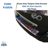 FORD FUSİON KROM ARKA TAMPON ÜSTÜ KORUMA P.Çelik 2002 Ve Üzeri thumbnail 3