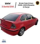 BMW 3 Serisi E46 Krom Cam Çıtası 4 Parça 1998-2001 P.Çelik (COUPE) thumbnail 2