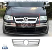 VW Caddy Krom Ön Panjur 1 prç. 2004 Üzeri P. Çelik Formlu thumbnail 1