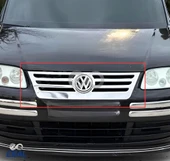 VW Caddy Krom Ön Panjur 1 prç. 2004 Üzeri P. Çelik Formlu thumbnail 4