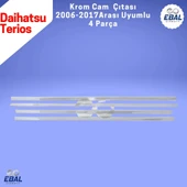 Daihatsu Terios Krom Cam Çıtası 4 Parça 2006-2017 Arası Paslanmaz Çelik - 5