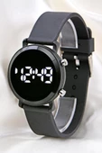 Yeni Sezon Unisex Kol Saati Siyah Renk Silikon Kordon Led Bileklik ST-304122 thumbnail 5