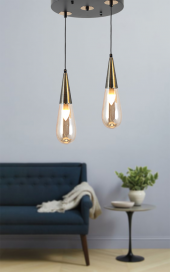 TT Aydınlatma TT023-2Y-SY-ESK  Eskitme 2 li Damla Modeli Yuvarlak thumbnail 2