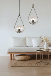 TT Aydınlatma TT024-2Y-SY-ESK  Mat Siyah-Eskitme 2 li Yuvarlak Avi thumbnail 3