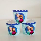 Frozen Karlar Ülkesi Cupcake (Muffin) Kabı (25 adet) - 1