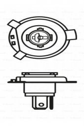 Ampül - Purelight - [12v] - Hs1 [h4] Motosiklet Tipi - 35/35w - Px43t [10 Adet] - 1