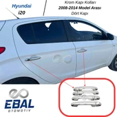 Hyundai i20 Krom Kapı Kolu 4 Kapı 2008-2014 ARASI Paslanmaz Çelik thumbnail 1