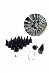 17 Mm Bijon Kapak Sivri Siyah - 1