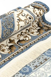 Desenli Şönil Seccade - Mavi Renk thumbnail 2