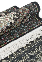 Otantik Ultra Lüks Şönil Seccade Siyah thumbnail 3