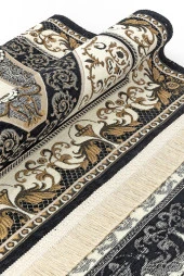 Desenli Şönil Seccade - Siyah thumbnail 3