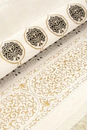 Kabe Desenli Ultra Plus Krem Şönil Seccade 11 thumbnail 3