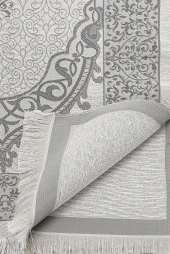 Özel Silindir Kutulu Seccade Seti Gri thumbnail 3