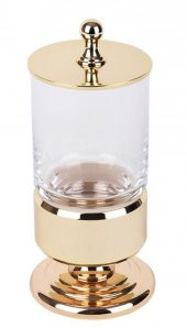 Eca Serel Luna Pamukluk Fırçalık Organizer Kapaklı Gold Altın 140110013A - 1