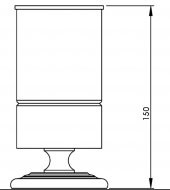 Eca Serel Luna Pamukluk Fırçalık Organizer Kapaklı Gold Altın 140110013A - 2
