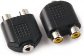 3.5 mm Stereo Dişi - 2x RCA Dişi Çevirici Aparat - 1