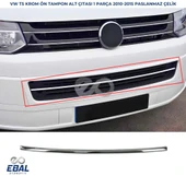 VW T5 CARAVELLE Krom Ön Tampon Çıtası 2010-2015 P. Çelik thumbnail 1