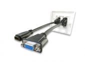 Sıva Altı VGA+HDMI Duvar Prizi - Kablolu - 2
