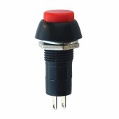"187" 12 mm Plastik Yaylı Push Buton - Ters Kontak - 1