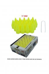Bijon Kapağı Sivri 17 Mm Fosfor Sarı 20li Set A Kalite - 1
