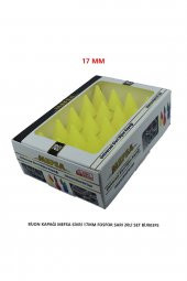 Bijon Kapağı Sivri 17 Mm Fosfor Sarı 20li Set A Kalite - 3