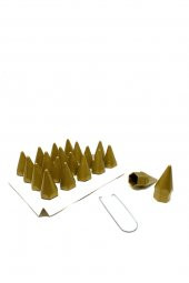 Universal Altın Sarı Renk Bijon Kapağı Seti Sökme Aparatlı 17mm 20 Adet - 1